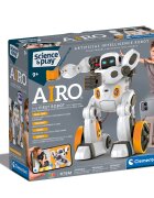CLEMENTONI Kit de constructie Robot interactiv AIRO 80 piese
