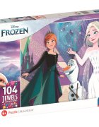 CLEMENTONI Puzzle Disney Frozen Jewels 104 piese