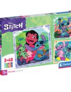CLEMENTONI Puzzle Disney Stitch 3 x 48 piese