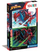 CLEMENTONI Puzzle Spiderman Glowing Lights 104 piese
