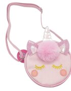 Color Chic Poseta unicorn roz cu puf