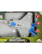 Cool Machines Avion Jet Fighter cu lumini si sunete 1:16 Albastru