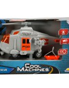 Cool Machines Elicopter de salvare cu sunete si lumini Gri 1:20