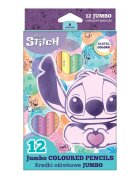 Coolpack Creioane triunghiulare Jumbo Disney Stitch 12 culori