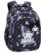 Coolpack Ghiozdan cu 3 compartimente Kuromi Negru