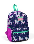 Coral High Ghiozdan cu 2 compartimente model unicorni