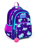 Coral High Ghiozdan cu 3 compartimente model elefanti