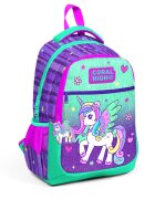 Coral High Ghiozdan cu 3 compartimente model unicorn