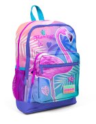 Coral High Ghiozdan cu 4 compartimente model flamingo
