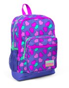 Coral High Ghiozdan cu 4 compartimente model inimioare