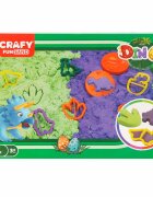 Crafy Nisip de modelat Lumea dinozaurilor 250 g