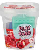 Crafy Nisip de modelat Rosu 350 g