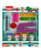 Crafy Set de joaca cu 11 piese de design cu plastilina 200 g