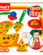 Crafy Set de modelare Crazy Pizza din plastilina 10 piese