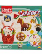 Crafy Set de modelare cu diverse forme 12 piese