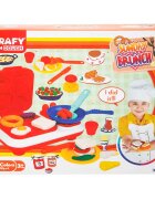 Crafy Set de modelare din plastilina Sunday Brunch 23 piese