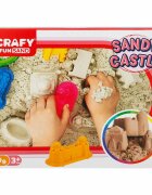 Crafy Set nisip creativ Fun Sand Sandy Castle 10 piese 1 kg nisip