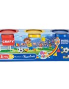 Crafy Set plastilina 3 culori Echipa Nationala de Fotbal a Romaniei 360 g