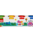 Crafy Set plastilina cu 4 culori Fun 560 g