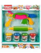 Crafy Set plastilina cu 6 piese de modelat 200 g Verde