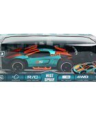 Crazon Masina de curse cu telecomanda Mist Spray 1:14 Turcoaz
