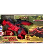 Crazoo Figurina Dragon cu telecomanda Rosu