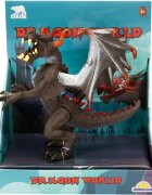 Crazoo Figurina dragon gri inchis