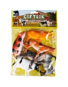 Crazoo Set figurine animale de la ferma in punga mare 6 buc
