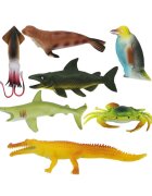 Crazoo Set figurine animale din ocean in punga mare 7 buc