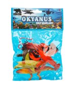 Crazoo Set figurine animale din ocean in punga medie