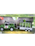 Crazoo Transportator cu remorca si dinozaur 1:20