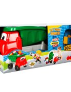 DEDE Camion cu remorca si blocuri de constructie 30 piese