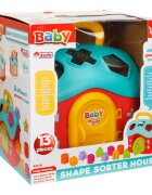 DEDE Jucarie de sortare Baby Shape Sorter House 13 piese