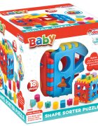 DEDE Jucarie de sortare Baby Shape Sorter Puzzle 18 piese