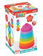 DEDE Jucarie de sortare si stivuire Ball Mini Tower 8 piese