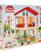 DEDE Set de constructie 2 Storey House Blocks 42 piese