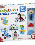 DEDE Set de constructie Cactus Blocks Statie de Politie 55 piese