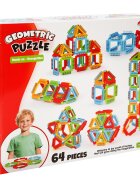 DEDE Set de constructie Geometric Puzzle 64 piese