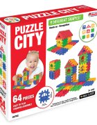 DEDE Set de constructie Puzzle City 64 piese