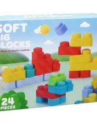 DEDE Set de constructie Soft Big Blocks 24 piese