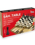 Deico Games Joc sah si table dimensiuni oficiale de concurs rege 8.75 cm Tikka