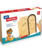 Deico Games Set de traforaj cu foi de placaj cu figuri imprimate