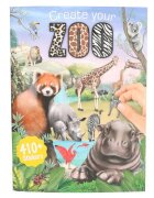 Depesche Carte de colorat Create your Zoo 410+ Stickere