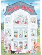 Depesche Carte de colorat si autocolante Trends Sweet Home