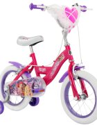 Disney Princess Bicicleta cu roti ajutatoare Huffy 14 inch Roz
