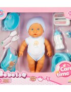Dollz'n More Papusa bebelus Bebelou Dollz n More Ai grija de mine 32 cm Albastru