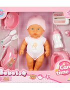 Dollz'n More Papusa bebelus Bebelou Dollz n More Ai grija de mine 32 cm Roz