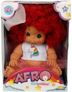 Dollz'n More Papusa Bebelus Dollz n More Afro 23 cm Rosu