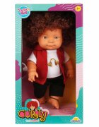 Dollz'n More Papusa Curly Dollz n More Imbracata cu tricou cu casti 35 cm