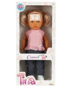 Dollz'n More Papusa Dollz And More Tina in tinuta casual Roz 45 cm